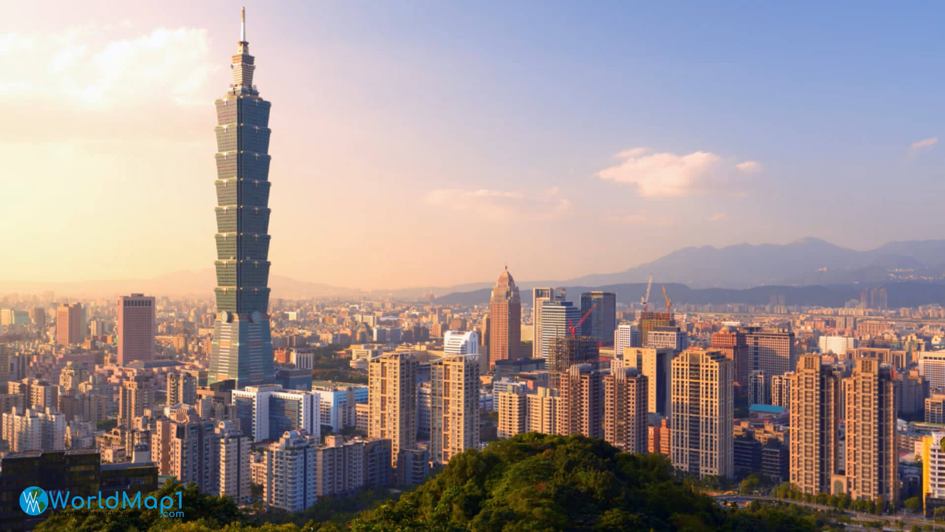 Aerial View of Taipei 101